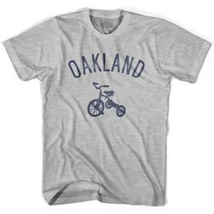 Oakland City Tricycle Adult Cotton T-shirt - Grey Heather Oakland City Tricycle Adult Cotton T-shirt - Grey Heather