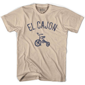 El Cajon City Tricycle Adult Cotton T-shirt - Creme El Cajon City Tricycle Adult Cotton T-shirt - Creme