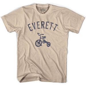 Everett City Tricycle Adult Cotton T-shirt - Creme