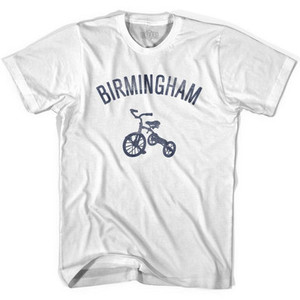 Birmingham Tricycle Adult Cotton T-shirt - White Birmingham Tricycle Adult Cotton T-shirt - White