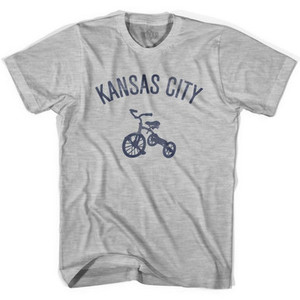 Kansas City Tricycle Adult Cotton T-shirt - Grey Heather Kansas City Tricycle Adult Cotton T-shirt - Grey Heather