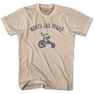 North Las Vegas City Tricycle Adult Cotton T-shirt - Creme North Las Vegas City Tricycle Adult Cotton T-shirt - Creme