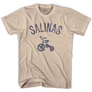 Salinas City Tricycle Adult Cotton T-shirt - Creme Salinas City Tricycle Adult Cotton T-shirt - Creme