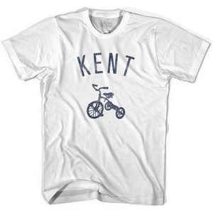 Kent City Tricycle Adult Cotton T-shirt - White Kent City Tricycle Adult Cotton T-shirt - White