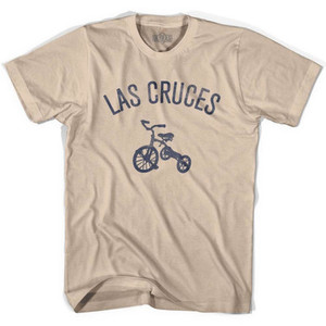 Las Cruces City Tricycle Adult Cotton T-shirt - Creme