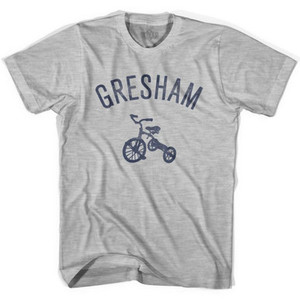 Gresham City Tricycle Adult Cotton T-shirt - Grey Heather Gresham City Tricycle Adult Cotton T-shirt - Grey Heather