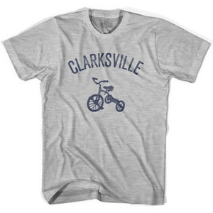 Clarksville Tricycle Adult Cotton T-shirt - Grey Heather Clarksville Tricycle Adult Cotton T-shirt - Grey Heather