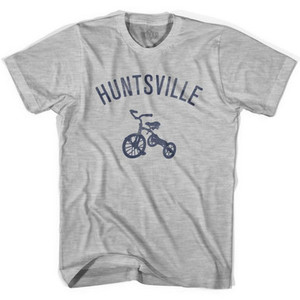 Huntsville City Tricycle Adult Cotton T-shirt - Grey Heather Huntsville City Tricycle Adult Cotton T-shirt - Grey Heather