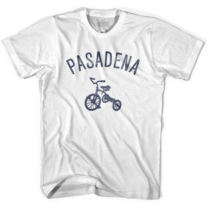 Pasadena City Tricycle Adult Cotton T-shirt - White Pasadena City Tricycle Adult Cotton T-shirt - White