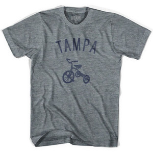 Tampa City Tricycle Adult Tri-Blend T-shirt - Athletic Grey Tampa City Tricycle Adult Tri-Blend T-shirt - Athletic Grey