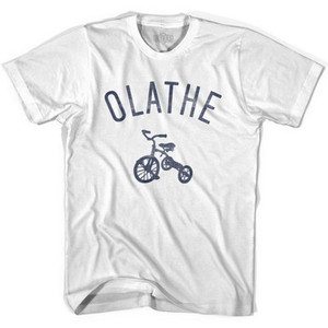 Olathe City Tricycle Adult Cotton T-shirt - White Olathe City Tricycle Adult Cotton T-shirt - White