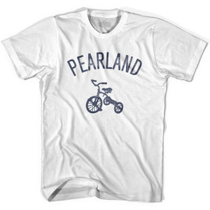 Pearland City Tricycle Adult Cotton T-shirt - White Pearland City Tricycle Adult Cotton T-shirt - White