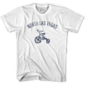 North Las Vegas City Tricycle Adult Cotton T-shirt - White North Las Vegas City Tricycle Adult Cotton T-shirt - White