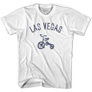 Las Vegas City Tricycle Adult Cotton T-shirt - White Las Vegas City Tricycle Adult Cotton T-shirt - White