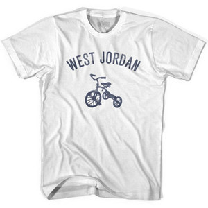 West Jordan City Tricycle Adult Cotton T-shirt - White West Jordan City Tricycle Adult Cotton T-shirt - White