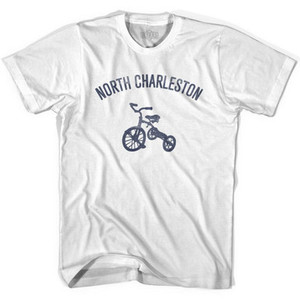North Charleston City Tricycle Adult Cotton T-shirt - White North Charleston City Tricycle Adult Cotton T-shirt - White