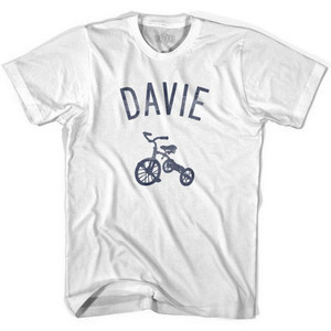 Davie City Tricycle Adult Cotton T-shirt - White