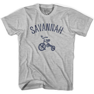 Savannah City Tricycle Adult Cotton T-shirt - Grey Heather Savannah City Tricycle Adult Cotton T-shirt - Grey Heather