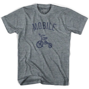 Mobile City Tricycle Adult Tri-Blend T-shirt - Athletic Grey Mobile City Tricycle Adult Tri-Blend T-shirt - Athletic Grey