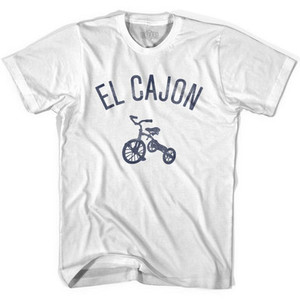 El Cajon City Tricycle Adult Cotton T-shirt - White El Cajon City Tricycle Adult Cotton T-shirt - White