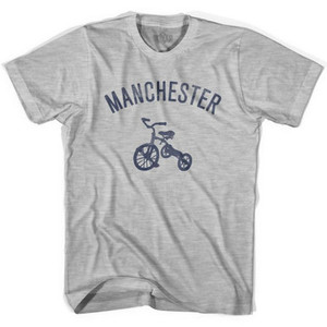 Manchester City Tricycle Adult Cotton T-shirt - Grey Heather Manchester City Tricycle Adult Cotton T-shirt - Grey Heather
