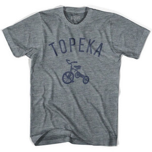 Topeka City Tricycle Adult Tri-Blend T-shirt - Athletic Grey Topeka City Tricycle Adult Tri-Blend T-shirt - Athletic Grey