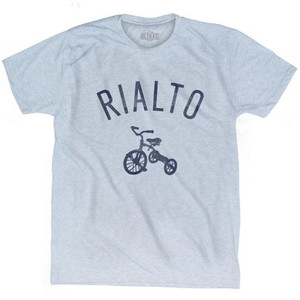 Rialto City Tricycle Adult Tri-Blend T-shirt - Athletic White Rialto City Tricycle Adult Tri-Blend T-shirt - Athletic White
