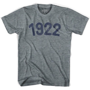 1922 Year Celebration Adult Tri-Blend T-shirt - Athletic Grey 1922 Year Celebration Adult Tri-Blend T-shirt - Athletic Grey