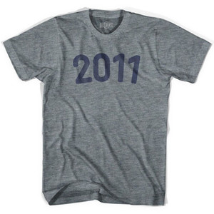 2011 Year Celebration Adult Tri-Blend T-shirt - Athletic Grey 2011 Year Celebration Adult Tri-Blend T-shirt - Athletic Grey