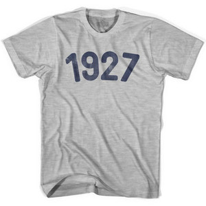 1927 Year Celebration Youth Cotton T-shirt - Grey Heather