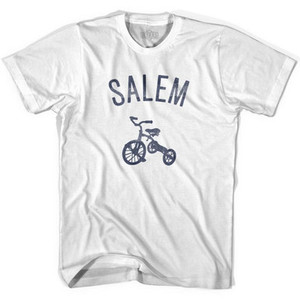 Salem City Tricycle Womens Cotton T-shirt - White