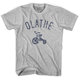 Olathe City Tricycle Womens Cotton T-shirt - Grey Heather Olathe City Tricycle Womens Cotton T-shirt - Grey Heather