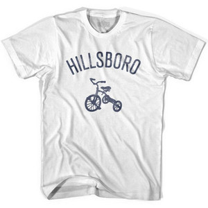 Hillsboro City Tricycle Womens Cotton T-shirt - White