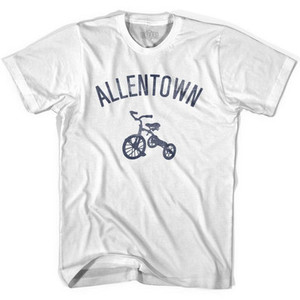 Allentown Tricycle Womens Cotton T-shirt - White Allentown Tricycle Womens Cotton T-shirt - White