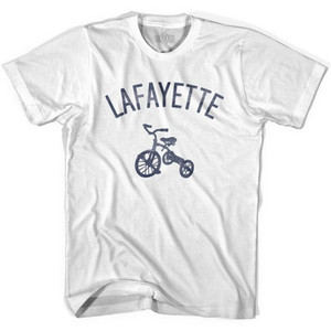 Lafayette City Tricycle Womens Cotton T-shirt - White Lafayette City Tricycle Womens Cotton T-shirt - White
