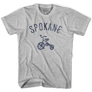 Spokane City Tricycle Youth Cotton T-shirt - Grey Heather Spokane City Tricycle Youth Cotton T-shirt - Grey Heather