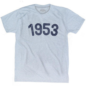 1953 Year Celebration Adult Tri-Blend T-shirt - Athletic White 1953 Year Celebration Adult Tri-Blend T-shirt - Athletic White