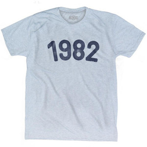 1982 Year Celebration Adult Tri-Blend T-shirt - Athletic White 1982 Year Celebration Adult Tri-Blend T-shirt - Athletic White