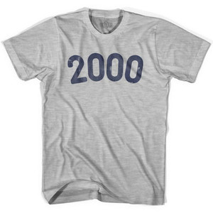 2000 Year Celebration Womens Cotton T-shirt - Grey Heather 2000 Year Celebration Womens Cotton T-shirt - Grey Heather