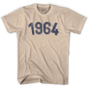 1964 Year Celebration Adult Cotton T-shirt - Creme 1964 Year Celebration Adult Cotton T-shirt - Creme