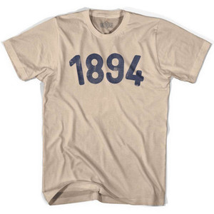 1894 Year Celebration Adult Cotton T-shirt - Creme 1894 Year Celebration Adult Cotton T-shirt - Creme