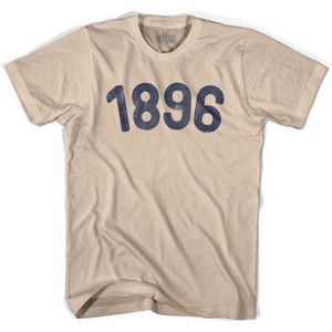 1896 Year Celebration Adult Cotton T-shirt - Creme 1896 Year Celebration Adult Cotton T-shirt - Creme