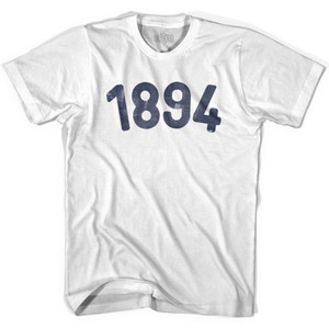 1894 Year Celebration Adult Cotton T-shirt - White 1894 Year Celebration Adult Cotton T-shirt - White