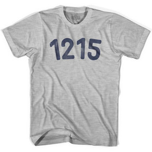 1215 Year Celebration Adult Cotton T-shirt - Grey Heather 1215 Year Celebration Adult Cotton T-shirt - Grey Heather
