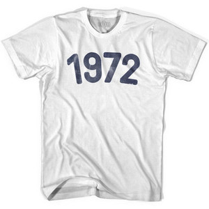 1972 Year Celebration Adult Cotton T-shirt - White