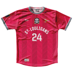 St Louligans 2024 Custom Crew Neck 24 Soccer Jersey Made In USA - Red St Louligans 2024 Custom Crew Neck 24 Soccer Jersey Made In USA - Red