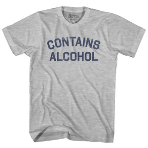 Contains Alcohol Youth Cotton T-shirt - Grey Heather Contains Alcohol Youth Cotton T-shirt - Grey Heather