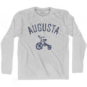 Augusta Tricycle Adult Cotton Long Sleeve T-shirt - Grey Heather Augusta Tricycle Adult Cotton Long Sleeve T-shirt - Grey Heather