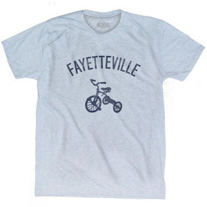 Fayetteville City Tricycle Adult Tri-Blend T-shirt - Athletic White Fayetteville City Tricycle Adult Tri-Blend T-shirt - Athletic White