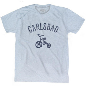 Carlsbad Tricycle Adult Tri-Blend T-shirt - Athletic White